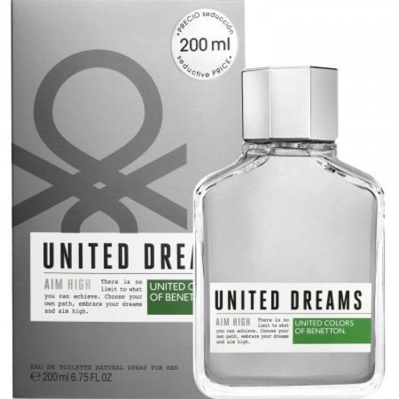 Perfume United Dreams Aim High Masculino EDT 200ml - Dellicate ...