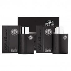 Kit Alfa Romeo Black (Perfume 75ml + After Shave Lotion 75ml)