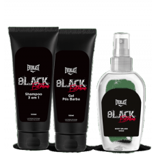 Kit Everlast Black Extrême ( Body Splash 100ml + Gel Pós Barba 100ml + Shampoo 100ml ) TESTER