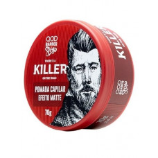 Pomada Capilar Killer Efeito Matte Fixação Alta 70g - QOD Barber Shop