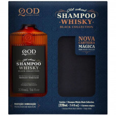 Kit Shampoo Whisky 220ml + Carteira - QOD Barber Shop