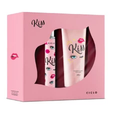 Kit Loção Hidratante Kiss 240ml + Perfume Kiss 30ml