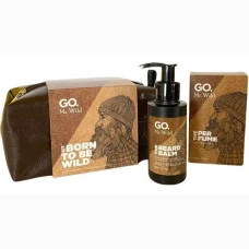 Kit Go. Mr. Wild Born to Be Wild (Necessaire + Perfume 50ml + Balm para Barba 90g)
